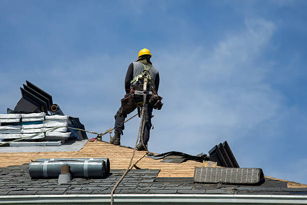 Professional Gutter Installation technician working in Galeton, CO